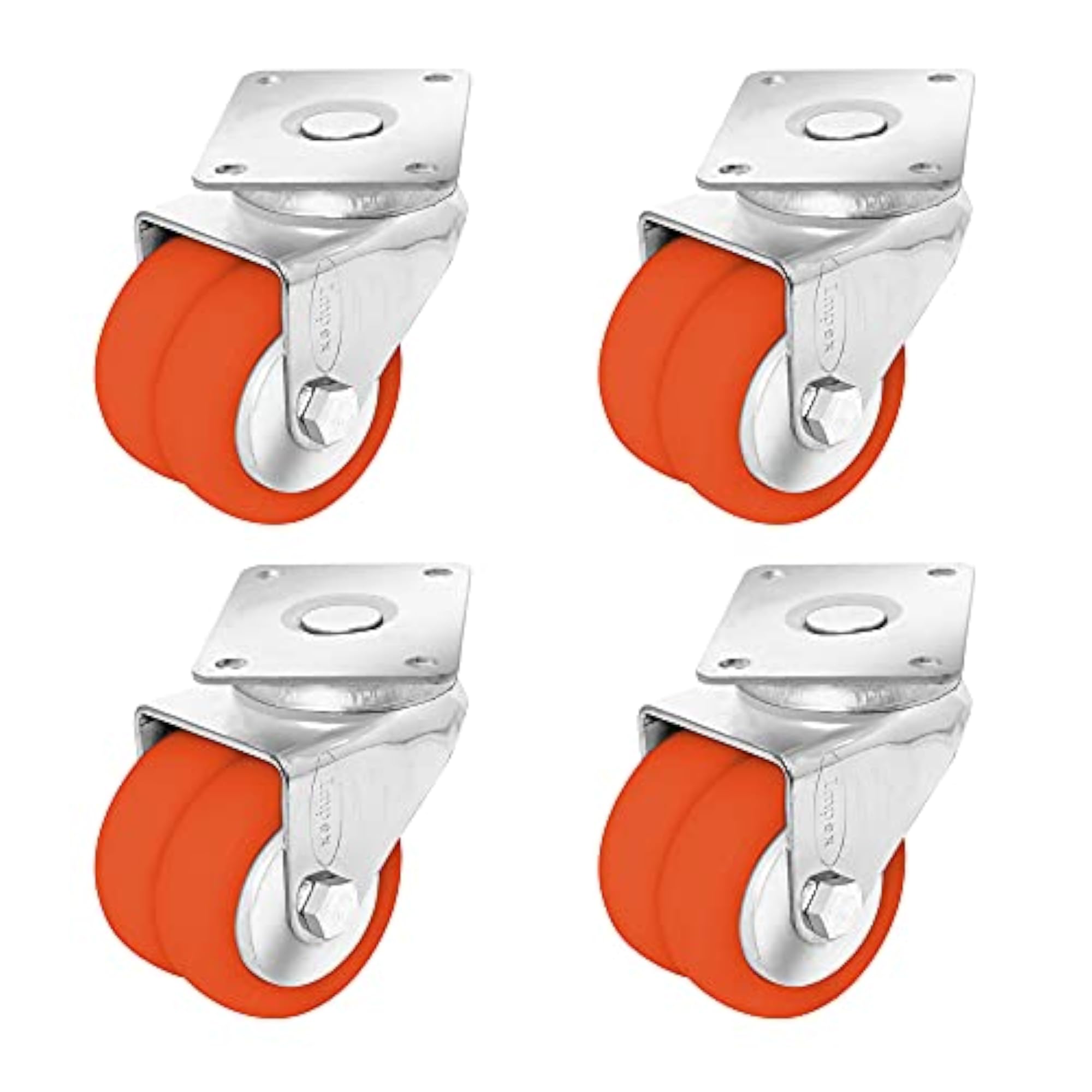 Double Wheel Puff Castor - Heavy Duty 360 Degree Swivel Castor Wheel