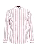  Tommy Hilfiger - Camisa Manga Larga DE Rayas TJM Essential Striped DM0DM10151 TQS - Camisa para Hombre (XL)