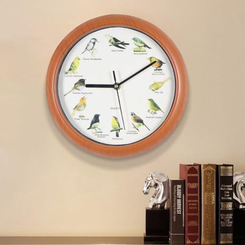 Horloge murale d'oiseau chantant pour rompre le silence de la maison