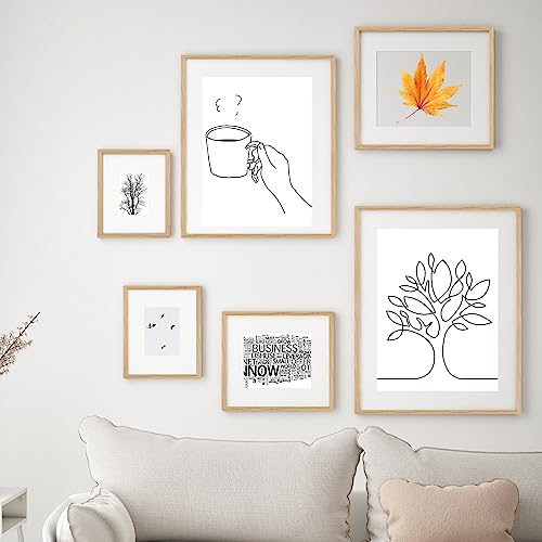 Puthiac 11X14 Oak Wood Picture Frame - Minimalist 11X14 Frame Wood For Wall Art Decor, 11"X14" Natural Solid Wood Poster Frames For Wall Art Photo And Prints (Set Of 3) #TOP4