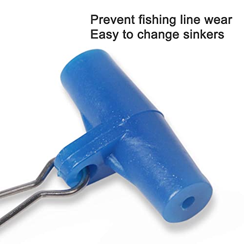 Fishing Sinker Slides, 30100 Pack Duo Lock Snap Sliding