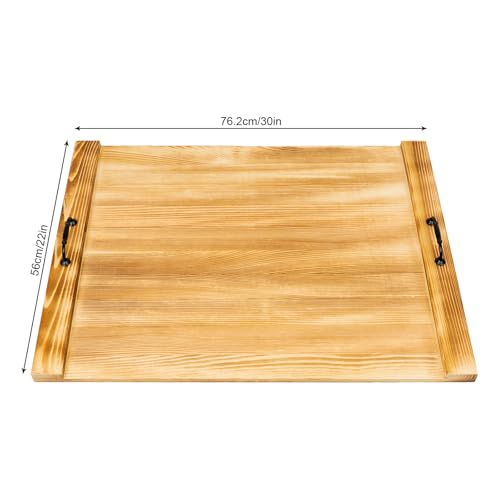 Noodle Board Stove Cover, Tabla de Cubierta para Estufa de Madera, Extra Grande 76.2x55.88 cm con Agujeros Preperforados, Textura Clara, Para Estufa Eléctrica y de Gas miniatura 6