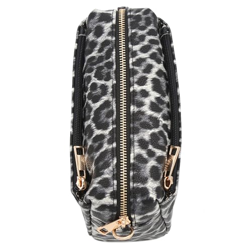 Image of FashionPuzzle Triple Zip Small Crossbody Bag