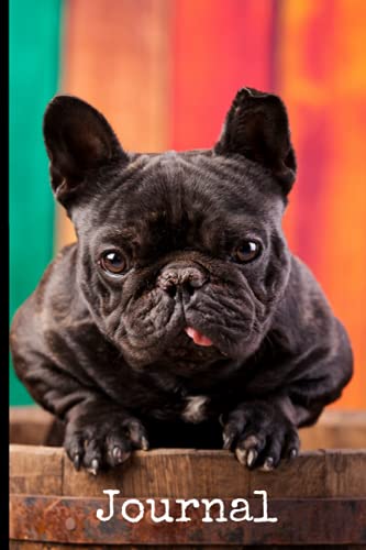 Journal: A Black Brindle French Bulldog Notebook and Lined Journal or Diary - Gift Idea for Frenchie Mom or Frenchie Dad image 2