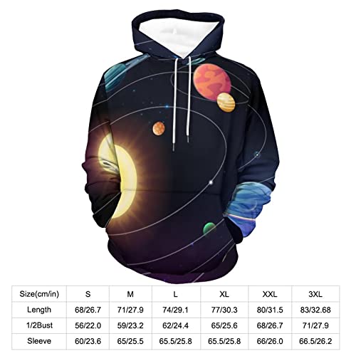 Sweats à capuche Color Planet avec impression 3D premium et finitions soignées