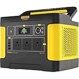 Evopow ポータブル電源 リン酸鉄リチウム 1531Wh 出力1200W (サージ2400W) ポータブルバッテリー AC/DC/USB/Type-C 四つの充電方法 LEDライト付き 純正弦波 家庭用 アウトドア用 ソーラー充電 地震・台風・防災バッテリー 停電/緊急/非常用電源