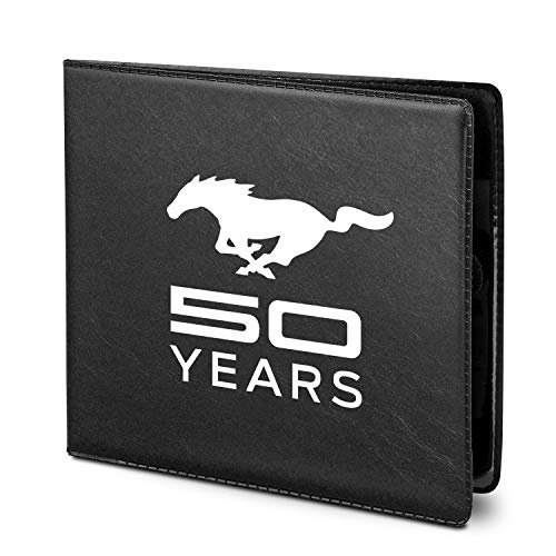iPick Image for Ford Mustang 50 Years Car Auto Insurance Registration PU Leather Document Wallet