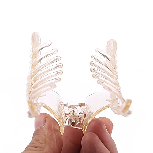 Women Pearl Hair Claw Clips 6 Pack White Elegant Strong Holder Jaw Clips For Thin Thick Curly Hair (Pearl Clips) #TOP6