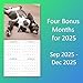 2026 Pit Bulls Monthly Wall Calendar | Pitbull Dog Calendar September 2025 - December 2026