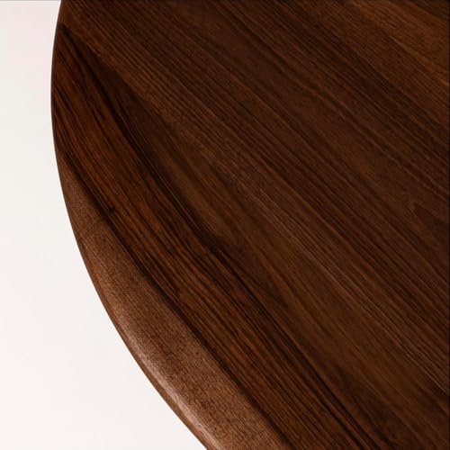 Image of Streem Furniture Solid Wood Coffee Table for Living Room, Dining Room, Bedroom, Kitchen, Office Home Decor (Round Centre Table, 55x55x40 CM)