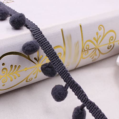 4 Yards Pom Pom Trim Ball 0.39In Mini Pearl Fringe Ribbon Sewing Lace Knitted Fabric Handmade Diy Craft Accessories #TOP5