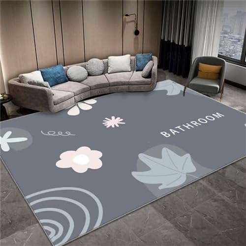 Tapis extérieur enfant gris rectangulaire 60x120 pour chambre