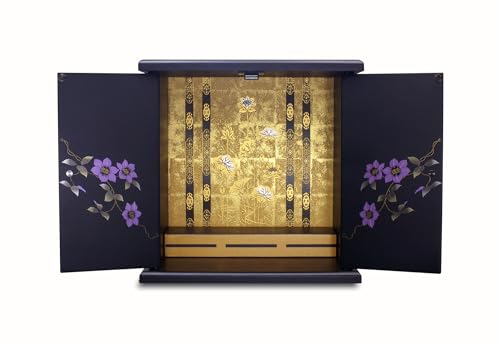 漆器ミニ仏壇 鉄仙 小 80008 【24827】