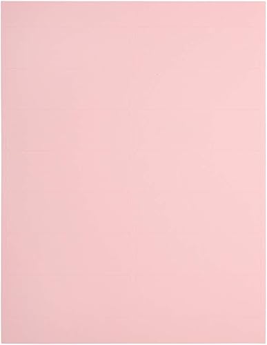 Vista 6 de Etiquetas de dirección de envío JAM PAPER - Rectangular - 1 1/3 x 4 - Rosa bebé pastel - 126/Paquete