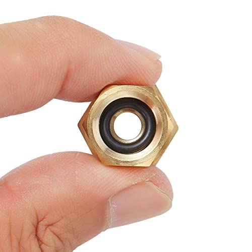 Adaptateur laiton sans plomb 3/8 vers 1/4 compression étanche pour glaçons - 4