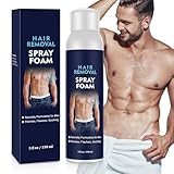 YOURTONE Hair Removal Spray Foam for Men, No Irritation Hair Removal Cream, Safe Hair Depilatory for Male underarm, Chest, Back, Legs, Suitable For All Skin Types