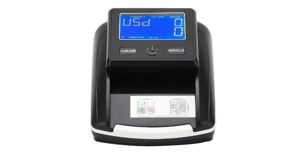 Rilevatore DI SOLDI FALSI Verifica Banconote False EURO CON BATTERIA RICARICABILE E CONTA BANCONOTE PORTATILE Detector per Soldi