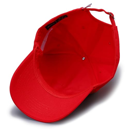 Image of USA Trucker Hat for Men & Women American Flag Cap Adjustable Baseball Cap Mesh Snap Patriotic 3D Embroidered Cap