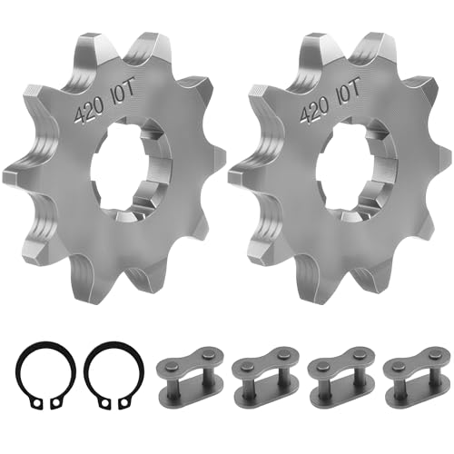 420-10T 17mm Motorcycle Front Engine Sprocket 2PCS for 50cc 70cc