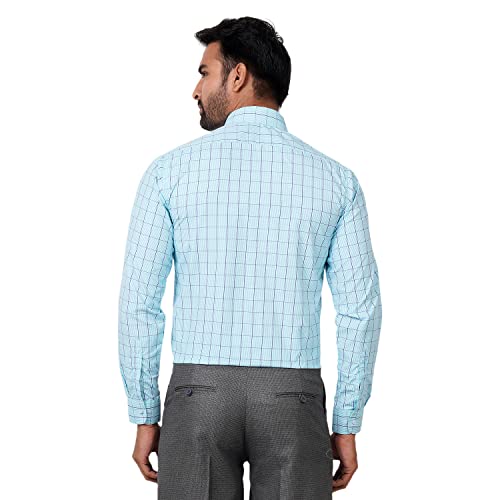 Image of Maharaja Polyester Checkered Office Wear Shirts for Men