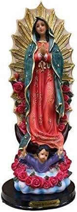 Nuestra Señora de Guadalupe Bendita Madre Religiosa Virgen María para decoración de altar 12 pulgadas