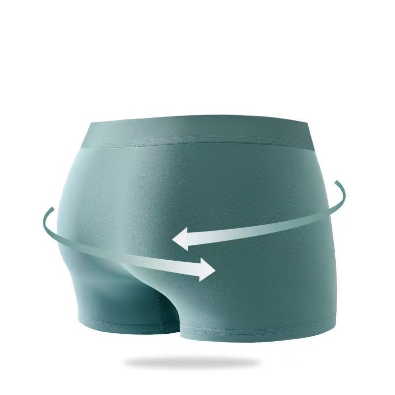 1 Pc Men's Underwear, Lightweight Breathable Comfortable Fitted, Soft Underwear, Green4