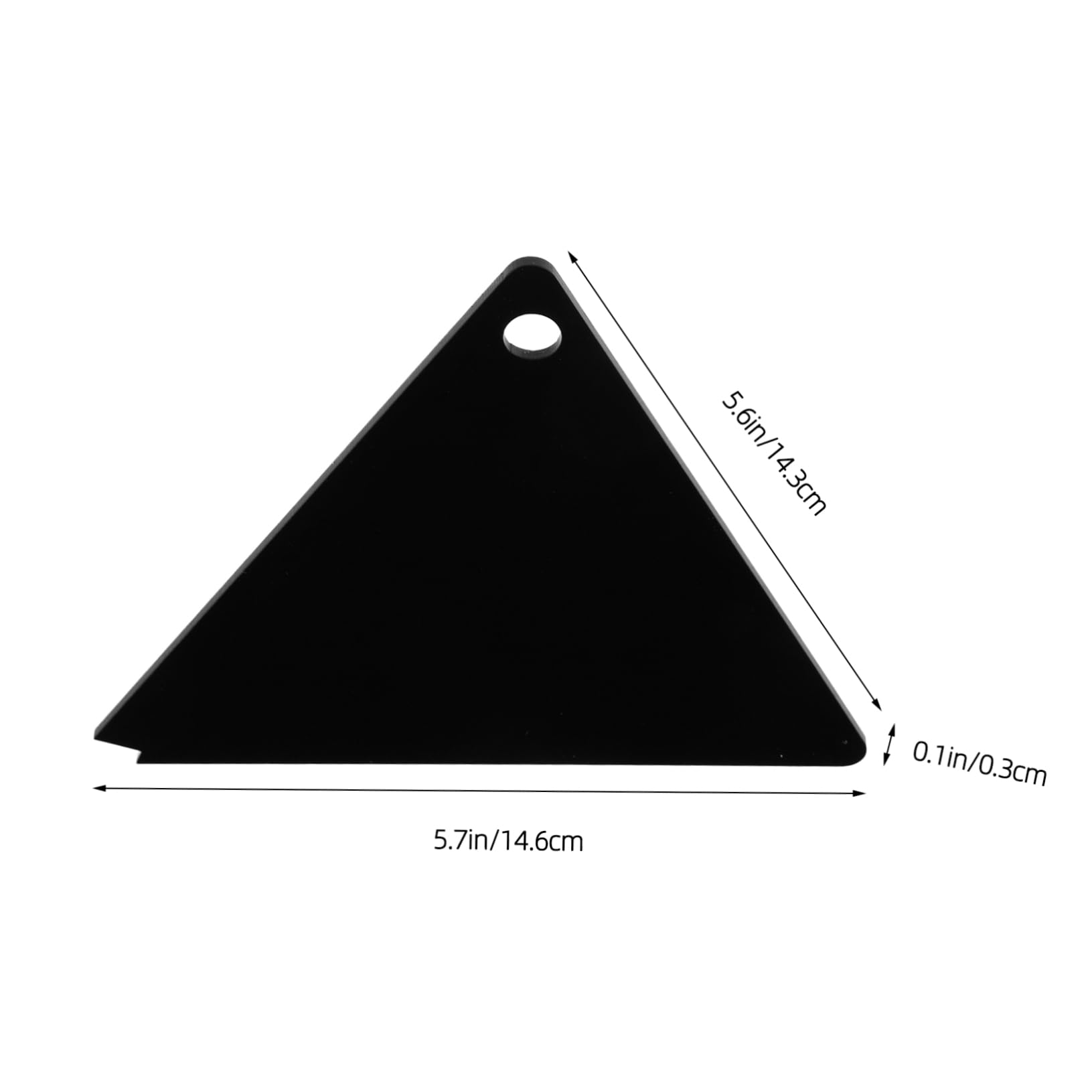 Hemobllo Acrylic Snowboard Wax Scraper Tool Triangle Shape for Precise Wax Removal Durable and Design for All Snowboards for Winter Sports Maintenance