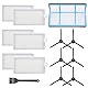 Mochenli Staubsaugerfilter-Set Ersatz für Roboterstaubsauger ILIFE V3 V3S V5 V5s, Pro Roboter-Staubsauger, 6 Filter und 6 Seitenbürsten und 1 Primärfilter (13 Stück)