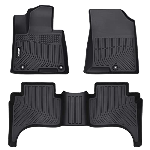 Jdmon Floor Mats Compatible With 2022 2023 Hyundai Santa Cruz, All Weather Car Mats 2 Row Front & Rear Custom Fit Floor Liner Black #TOP11