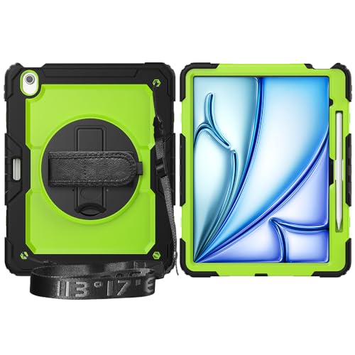 Coque iPad Air 13 M3 2025 avec béquille et sangle pour un usage nomade