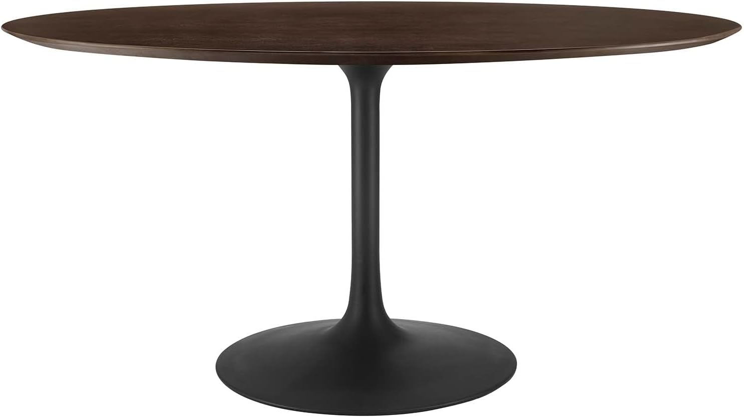 Modway Lippa Dining Table, 60", Black Cherry Walnut