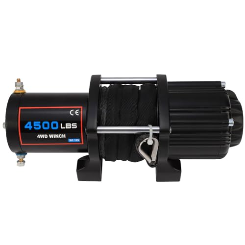 Winche eléctrico Scitoo 12V 4500 lbs sintético miniatura 5