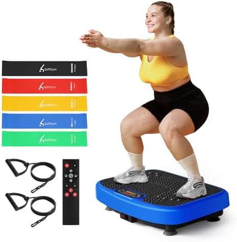 Vibration Plate Exercise Machine for Lymphatic Drainage Weight Loss,SoftGym Power Vibration Plate 300-400 Lbs Capacity Full Whole Body Workout Vibration Platform,Waver Vibration Plate for Home Fitness Vibration Plate Exercise Machine for Lymphatic Drainage Weight Loss,SoftGym Power Vibration Plate 300-400 Lbs Capacity Full Whole Body Workout Vibration Platform,Waver Vibration Plate for Home Fitness