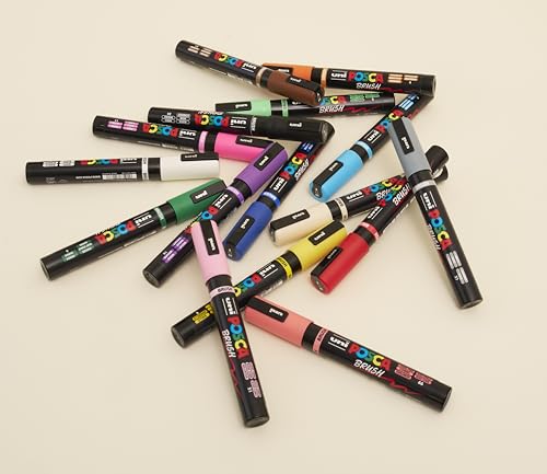 Marqueur acrylique POSCA PC5BR bleu foncé pour customiser tout support