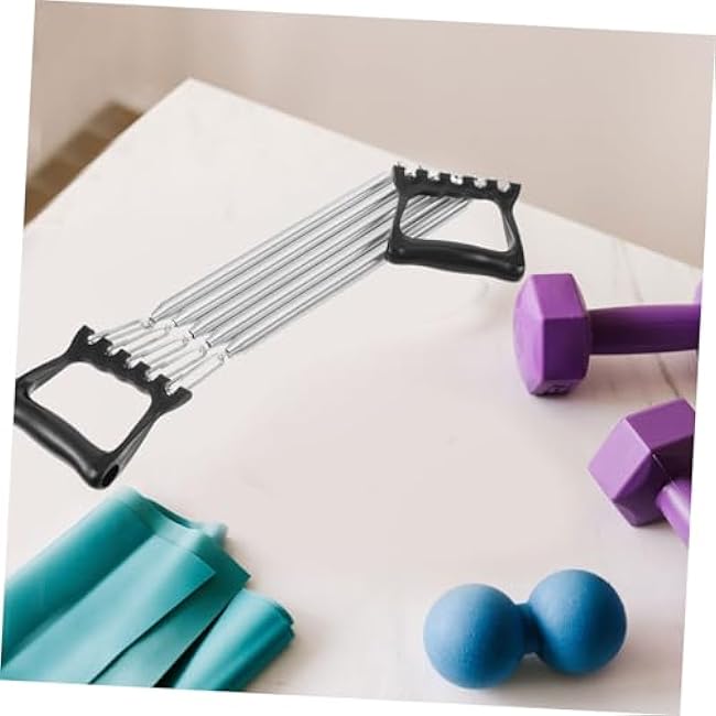 Chest Expander with Detachable Plastic Handle Multifunctional Chest Workout Equipment for Men Grip Strength Trainer with High Elasticity Springs Portable Fitness Tool