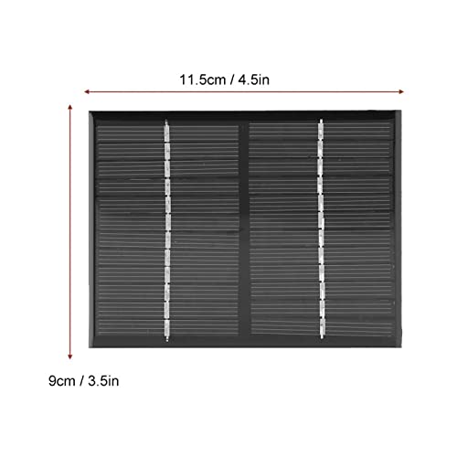 Niiyen Solarpanel-Batterie, 1,5 W 12 V Klasse A polykristallines Silizium-Solarpanel mit Clip-DIY-Kit für… – Bild 7