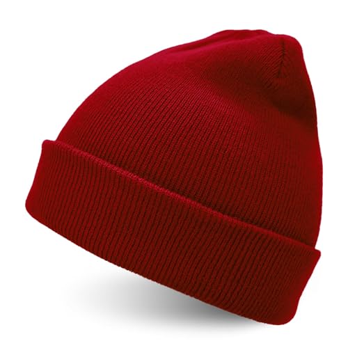 Image of ZOORON Beanie for Women Men Ski Watch Cap Cuffed Plain Skull Knit Hat Soft Fisherman Winter Hat