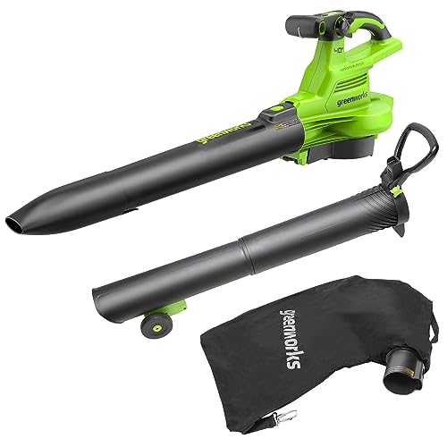 Greenworks 40V (230 MPH / 505 CFM / 75+ Compatible Tools) Cordless Brushless Leaf Blower / Vacuum, Tool Only