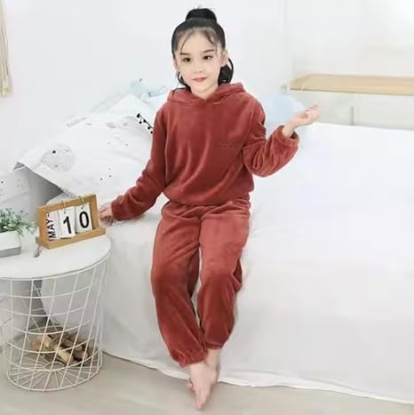 Image of SHAPERX Cotton And Fleece Blend Full sleeve Hoodie T-shirt Jogger Trackpant Clothing Set for Boys And Girls Pack of 1