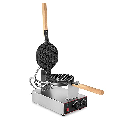 Máquina para Hacer Gofres De Burbujas Comerciales De 1400 W, Máquina para Hacer Conos De Gofres Simples/Dobles, Planchas para Gofres con Tablero De Revestimiento Antiadherente De 3 Capas, CE/Fcc (Ind