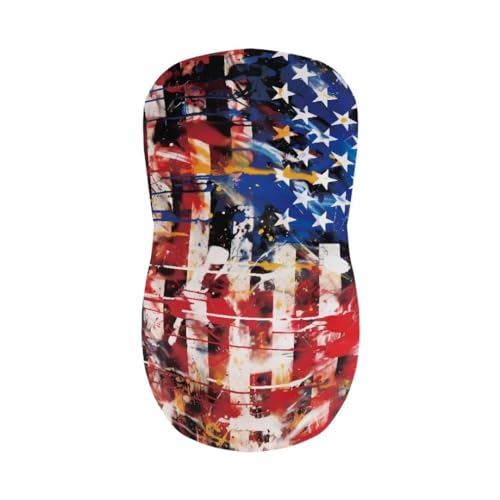 Image of 4Pcs Seat Covers for Stools,American Flag Bar Stool Seat Covers Slipcovers Elastic Washable Chair Cover for Kitchen Island Stools Stain Covers