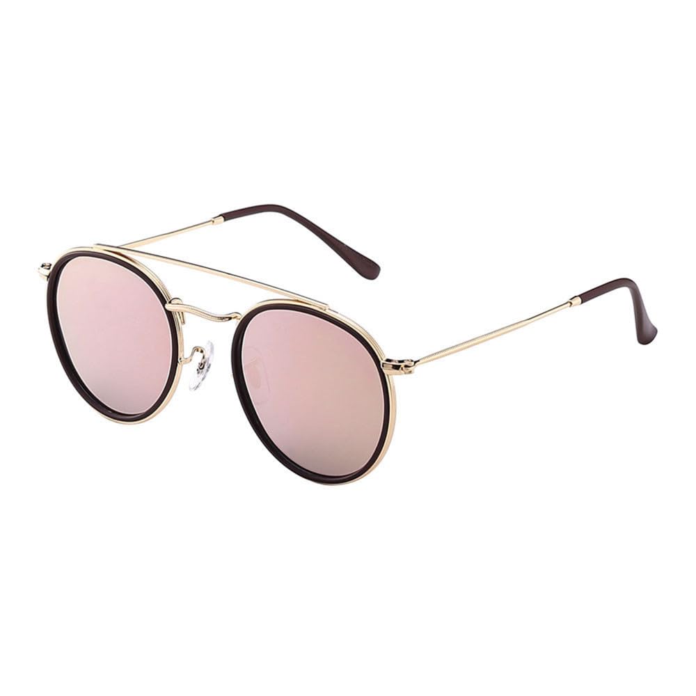 Occhiali da sole rotondi polarizzati retrò per uomo donna Occhiali da sole da guida con montatura vintage UV400