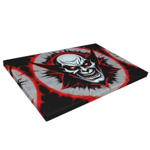 Toile murale encadrée de qualité supérieure CNTDBU rouge et noir - 2
