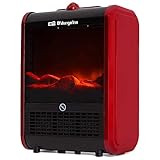 Orbegozo CM 9015 Calefacción Chimenea Eléctrica, 1500 W, 2 Posiciones de Calor, Sistema...