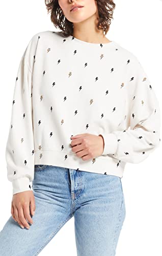 Z SUPPLY Noa Leopard Bolt Pullover In Sandstone ZT214351