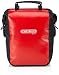 Ortlieb Front-Roller City Front Pannier: Pair; Red/Black