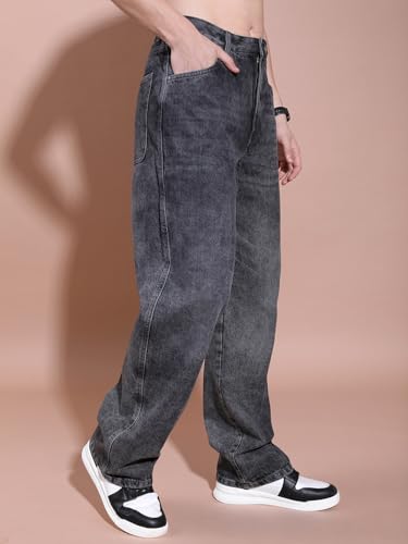 Image of Highlander Men's Relaxed Fit Jeans | Mid-Rise | Heavy Fade | Jeans for Man