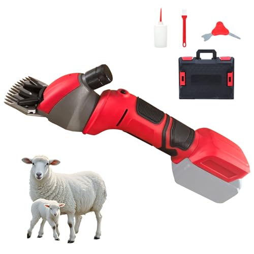 Schafschermaschine Akku – 2800 U/min Elektrische Tierhaarschneider mit 13-Zahn-Klinge, Kompatibel mit Makita 18V–21V Akku, für Schafe, Ziegen, Rinder, Pferde & Nutztiere (Ohne Akku) Schafschermaschine Akku – 2800 U/min Elektrische Tierhaarschneider mit 13-Zahn-Klinge, Kompatibel mit Makita 18V–21V Akku, für Schafe, Ziegen, Rinder, Pferde & Nutztiere (Ohne Akku)