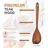 Amazon.com: Wooden Spoons for Cooking, Natural Premium Teak Wood Corner ...