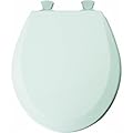 Mayfair 46EC 000 Molded Wood Toilet Seat with Lift-Off Hinges, Round, White